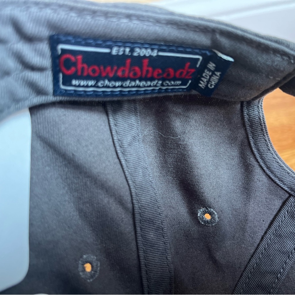 Chowdaheadz Hat Wicked Smaaht Boston Adjustable Hat Charcoal Gray NWT - Picture 6 of 6